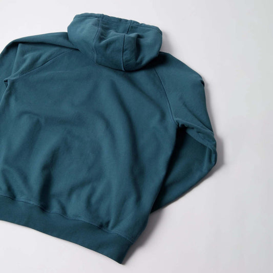 Crow Logo Hooded Sweatshirt - Teal