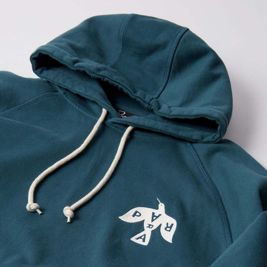 Crow Logo Hooded Sweatshirt - Teal