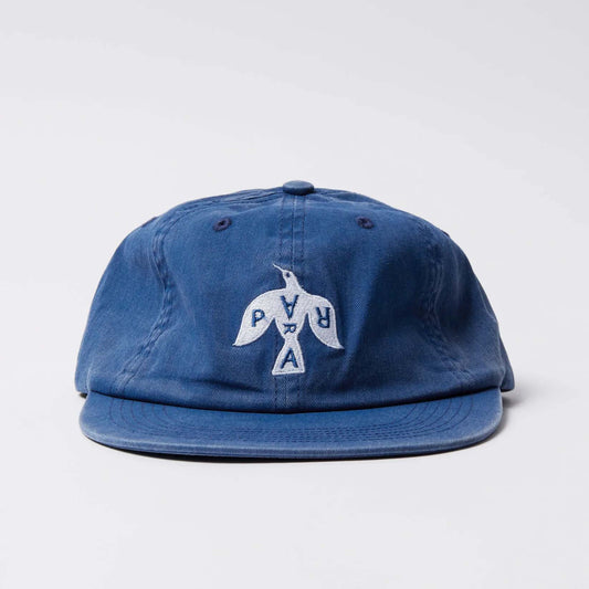 Crow Logo 6 Panel Hat - Blue