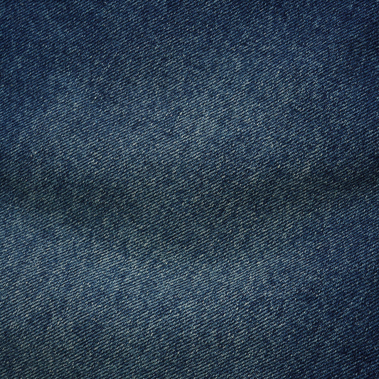 Straight Leg Denim Jeans - Distressed Indigo