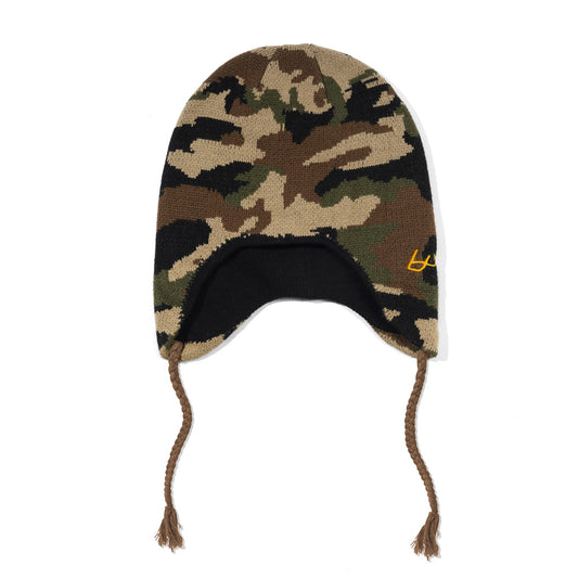 Earflap Beanie - Woodland Camo