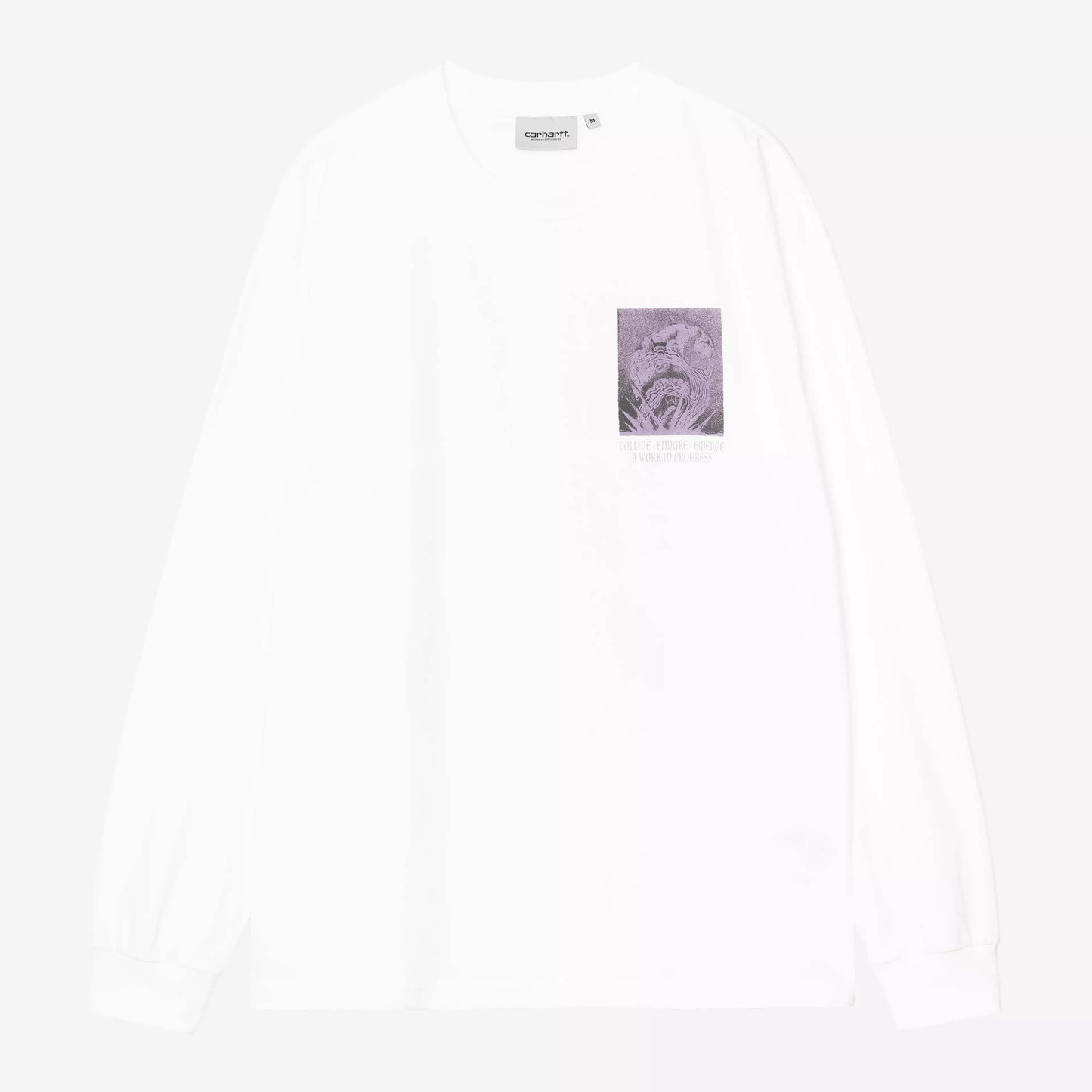 L/S Emerge T-Shirt - White, Stone Washed