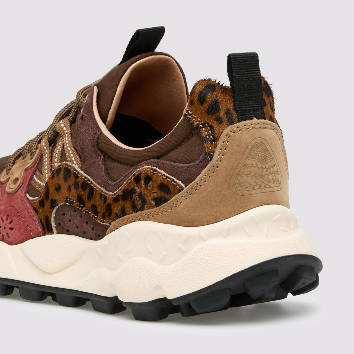 Yamano 3 Uni, Suede / Pony Hair / Nylon - Brown / Bordeaux