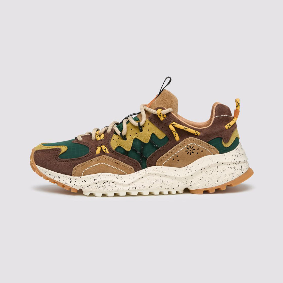 Yamabushi Uni, Suede / Nylon - Dark Brown / Bottle Green / Zucca