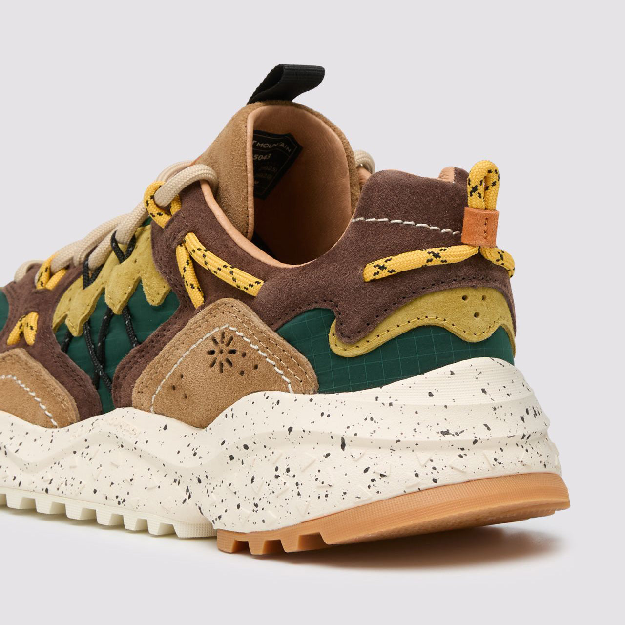 Yamabushi Uni, Suede / Nylon - Dark Brown / Bottle Green / Zucca
