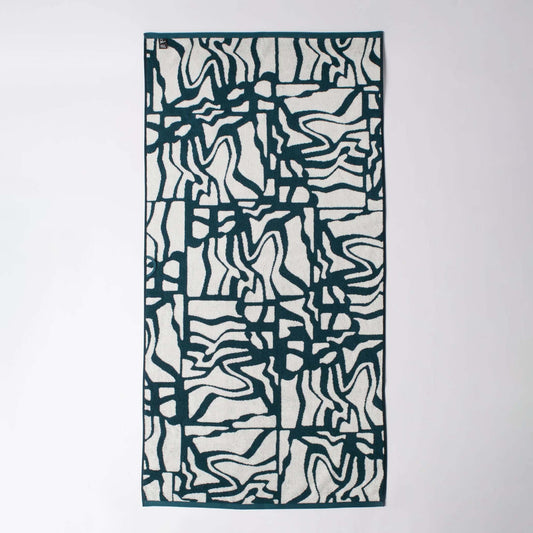 Broken FTP Bath Towel Set - Teal Green