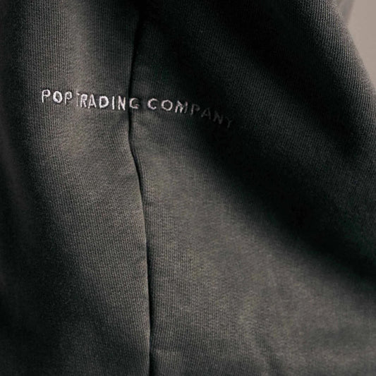 Full Zip Sweat - Washed Black