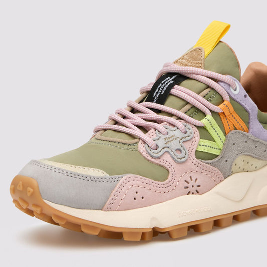 Yamano 3 Woman, Suede / Nylon - Light Grey / Militare / Cipria