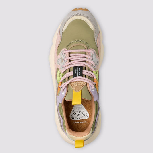 Yamano 3 Woman, Suede / Nylon - Light Grey / Militare / Cipria