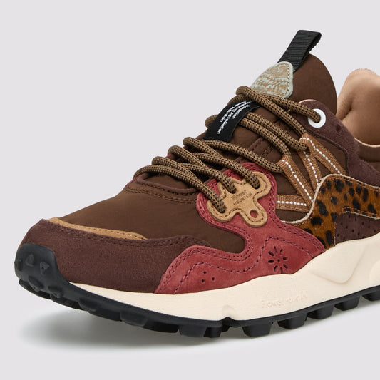 Yamano 3 Uni, Suede / Pony Hair / Nylon - Brown / Bordeaux