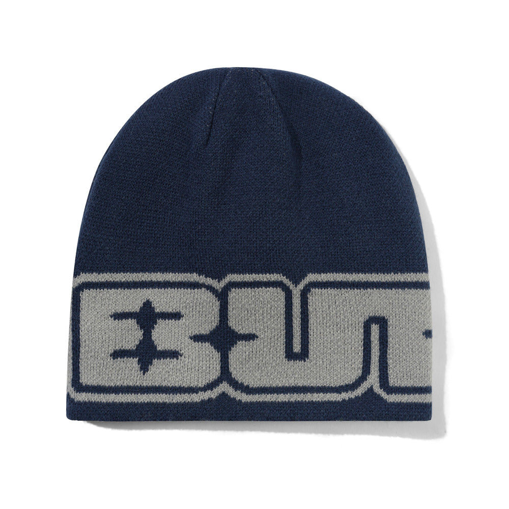 Glint Reversible Skully Beanie - Navy / Grey