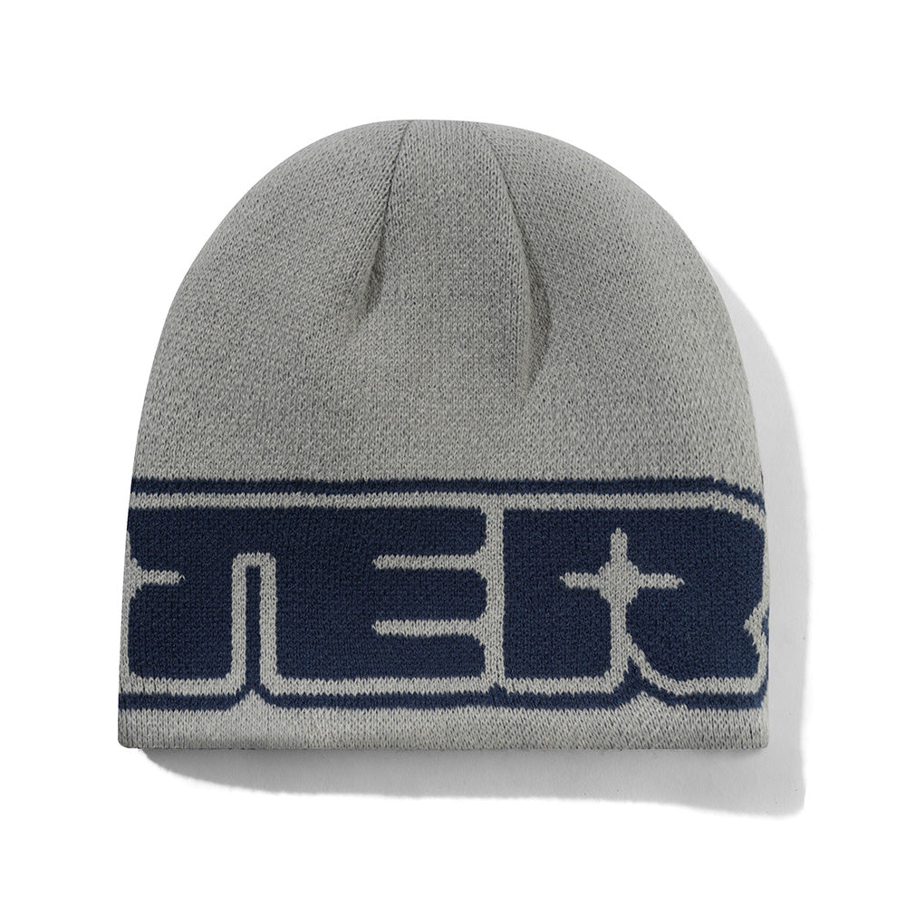 Glint Reversible Skully Beanie - Navy / Grey