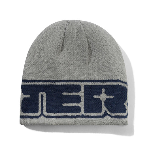 Glint Reversible Skully Beanie - Navy / Grey