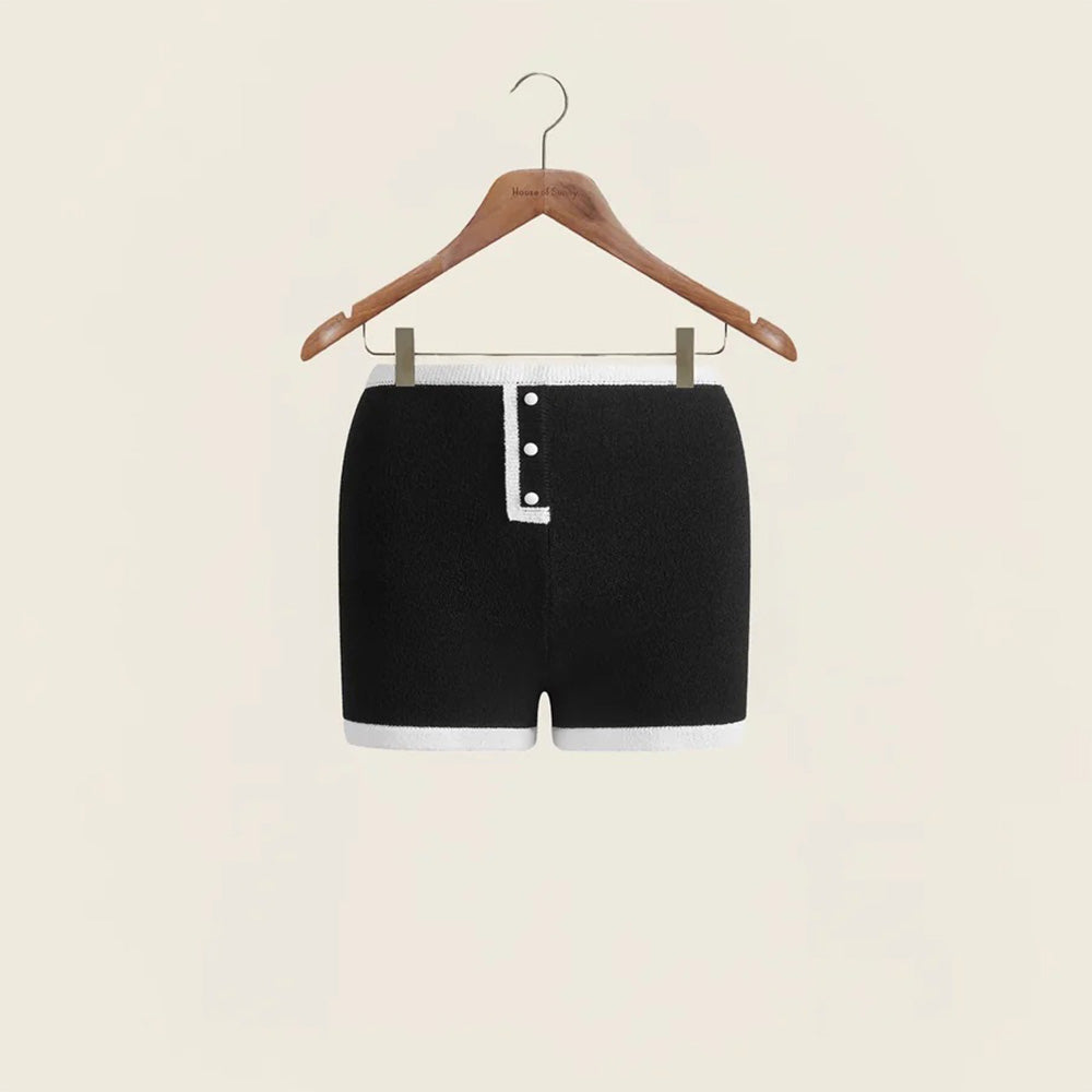 W' Contrast Hot Pants