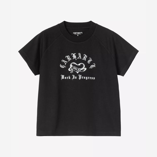 W' S/S Honest Work T-Shirt - Black / White