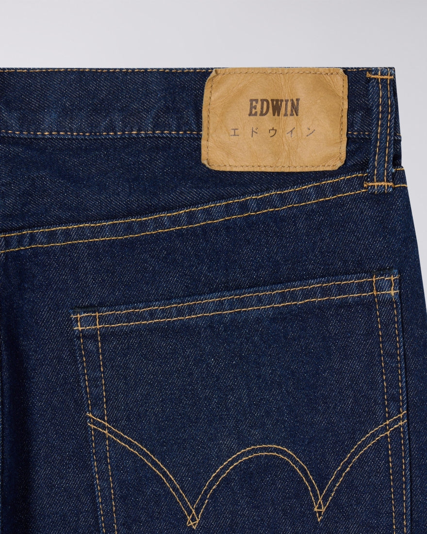 Loose Fit Jeans, Kaihara Pure Indigo Openend Denim, 12.5oz - Blue Rinsed