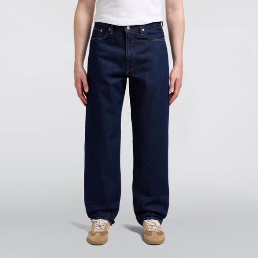 Loose Fit Jeans, Kaihara Pure Indigo Openend Denim, 12.5oz - Blue Rinsed