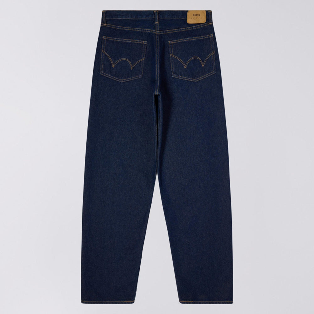Loose Fit Jeans, Kaihara Pure Indigo Openend Denim, 12.5oz - Blue Rinsed