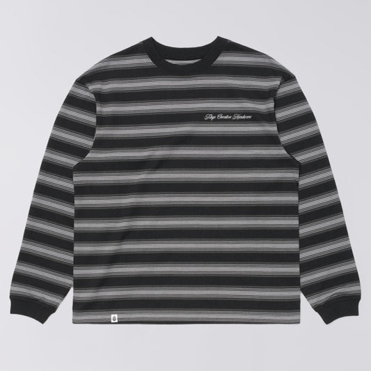 Bolton LS T-Shirt - Black / Grey (Garment Washed)