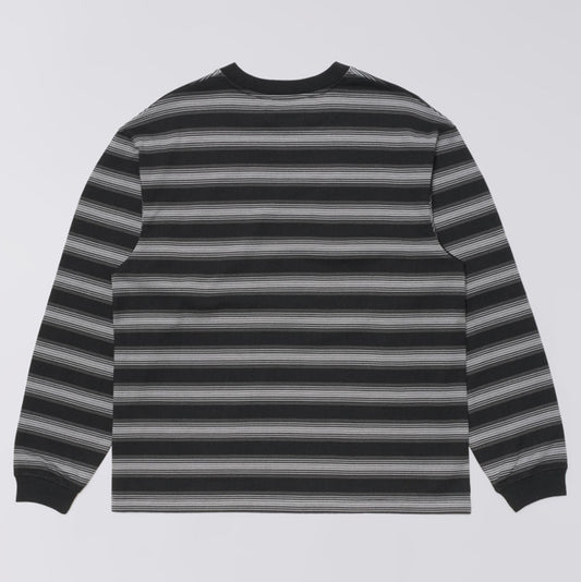 Bolton LS T-Shirt - Black / Grey (Garment Washed)