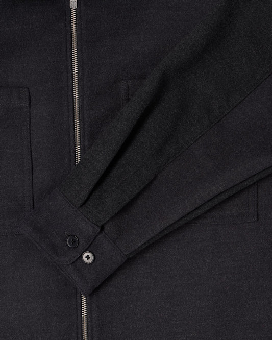 Snug Overshirt LS - Dark Grey Marl