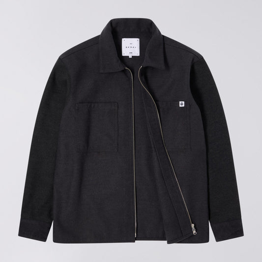 Snug Overshirt LS - Dark Grey Marl