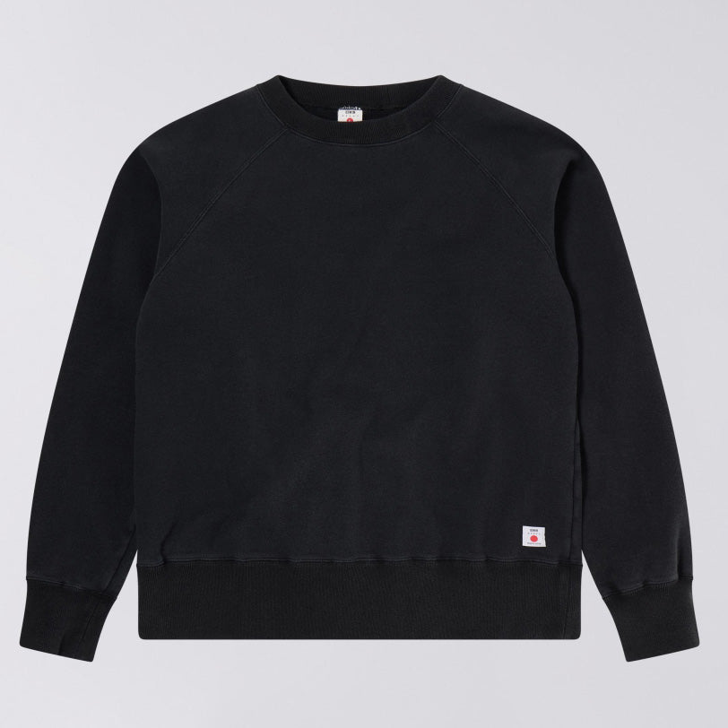 Raglan Sleeve Crew - Made in japan- Black