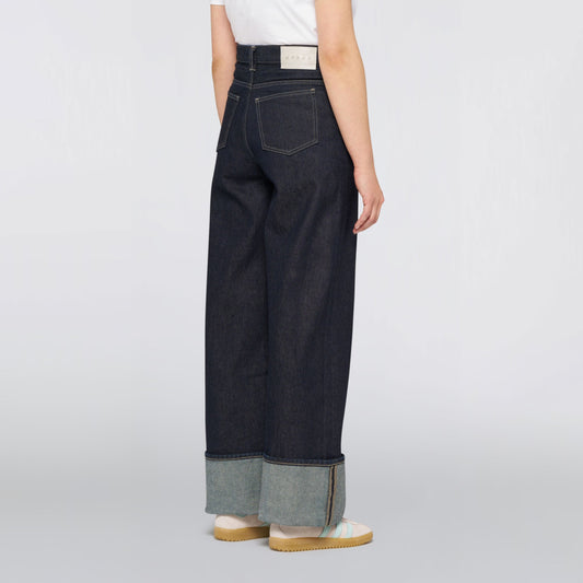 W' Bonnie Pant - Blue (Rinsed)