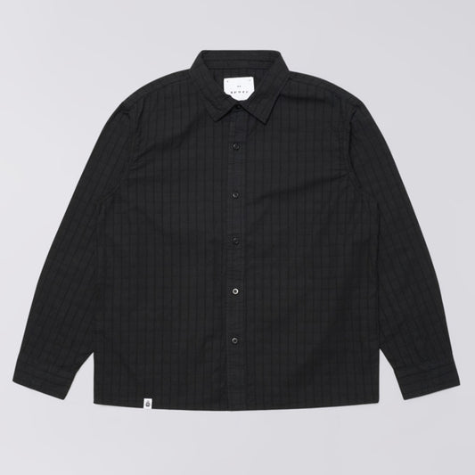 Sebastian L/S Shirt - Black (Garment Dyed)