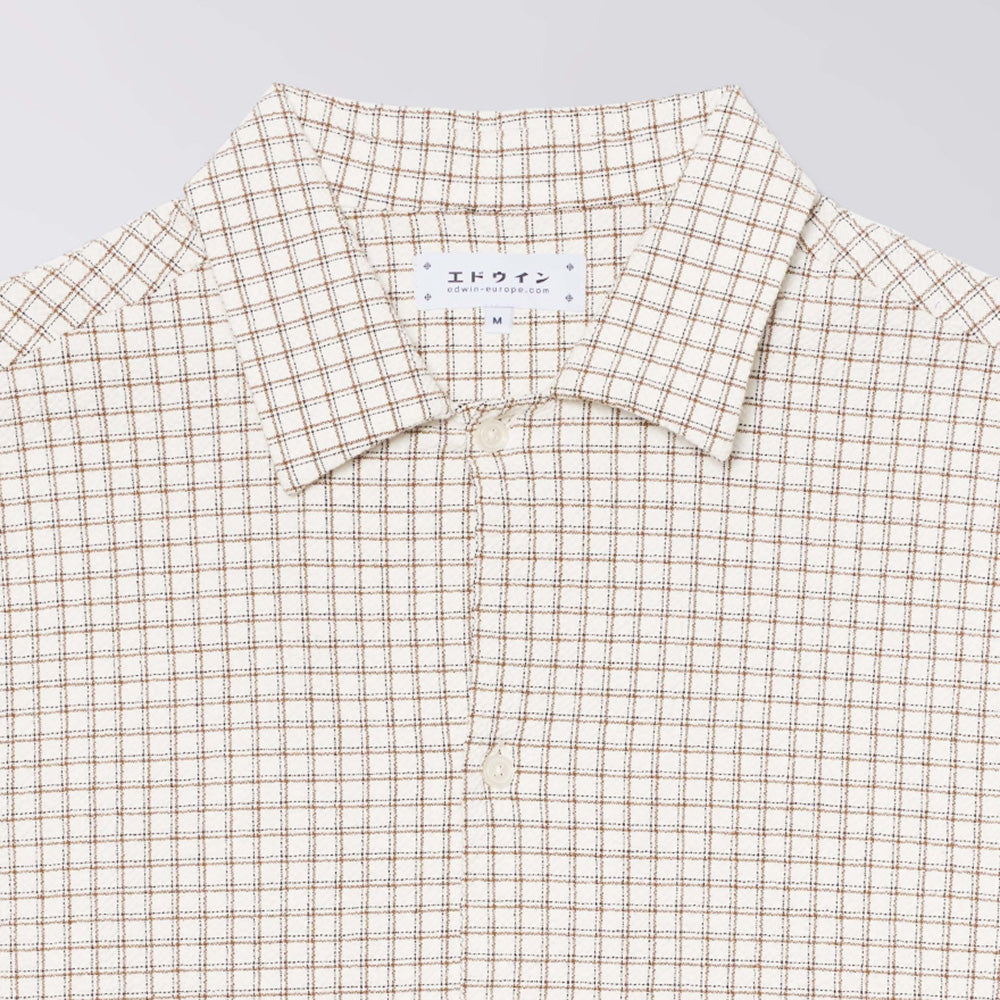 Zed SS Shirt - White / Brown