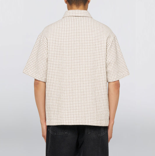 Zed SS Shirt - White / Brown