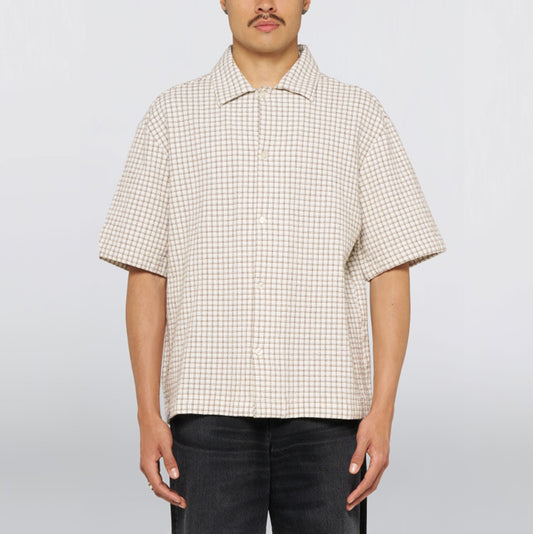 Zed SS Shirt - White / Brown