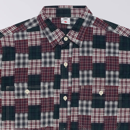 Work Shirt - Green / Red