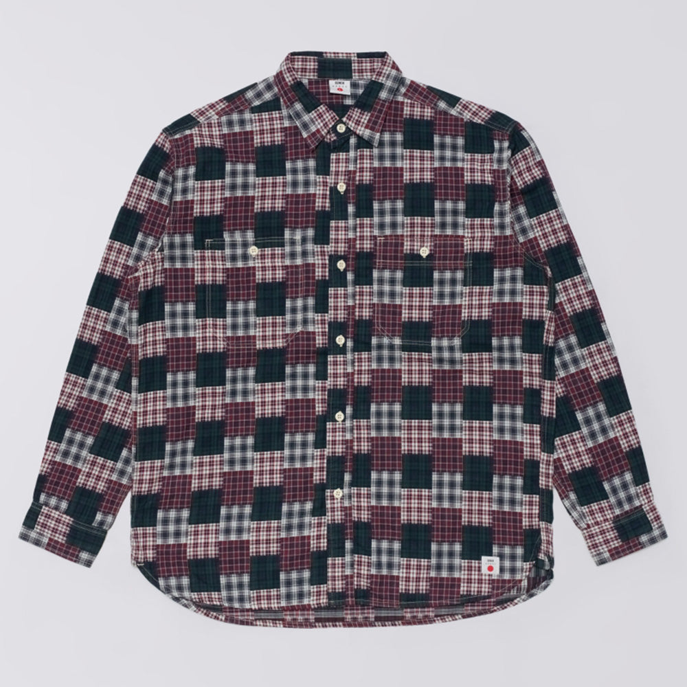 Work Shirt - Green / Red