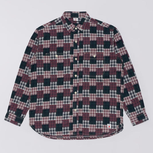 Work Shirt - Green / Red