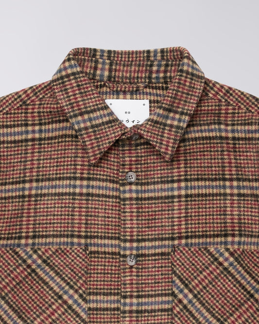 L/S Julius Shirt - Burgundy/Blue