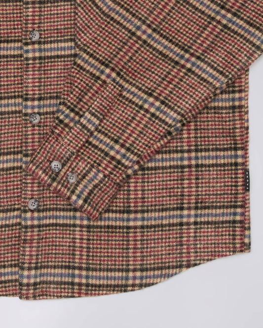 L/S Julius Shirt - Burgundy/Blue