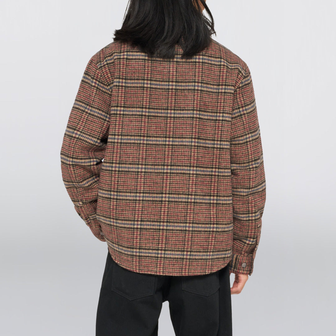 L/S Julius Shirt - Burgundy/Blue