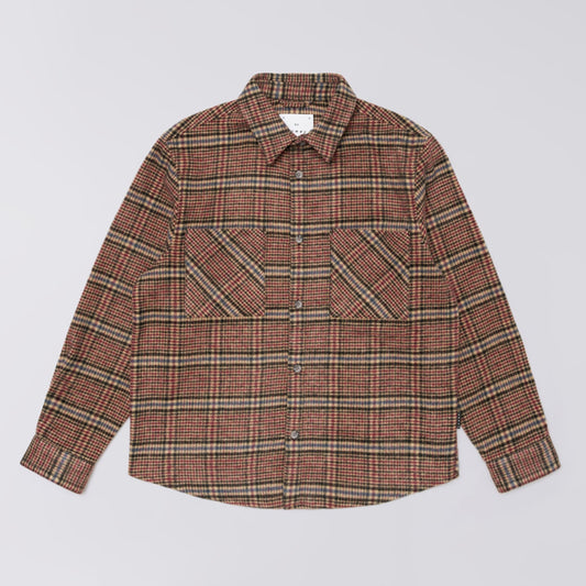 L/S Julius Shirt - Burgundy/Blue