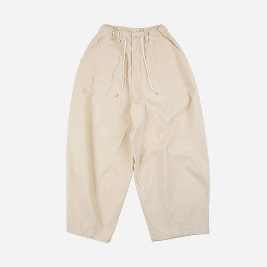 Corduroy Balloon Pants - Ivory