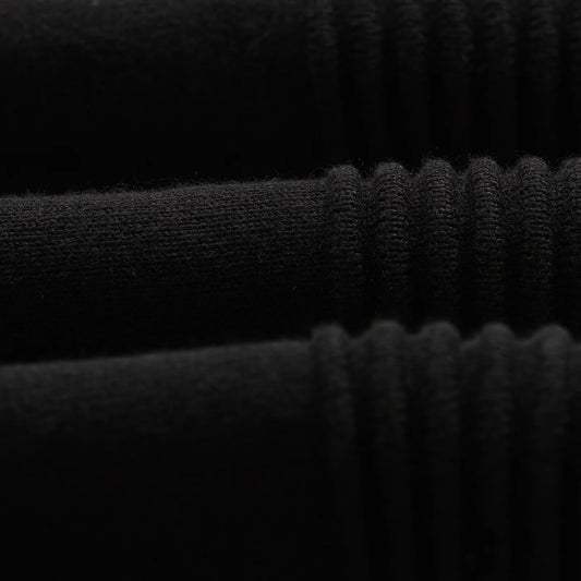 Lennox Zip Polo, Milano Ripple Stripe - Black