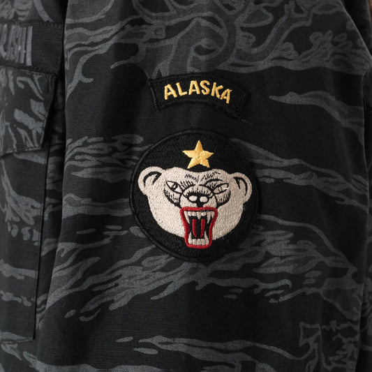 7147 Bonsai Tigerstripe L/S Utility Shirt Subdued Night