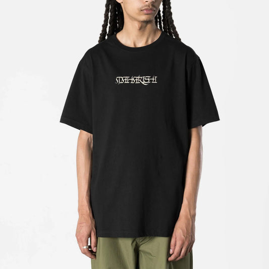 7551 Maha Script T-Shirt - Black