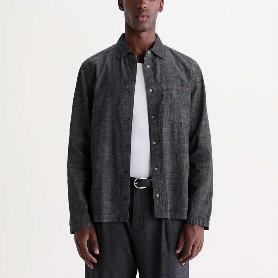 Manilla L/S Chambray Shirt - Washed Indigo