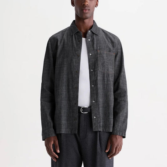 Manilla L/S Chambray Shirt - Washed Indigo