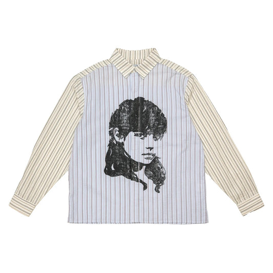 Merch Shirt - Striped Seersucker
