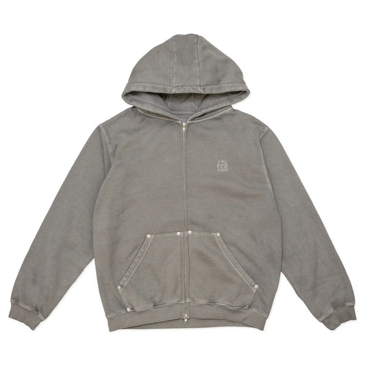 Monogram Zip Hood