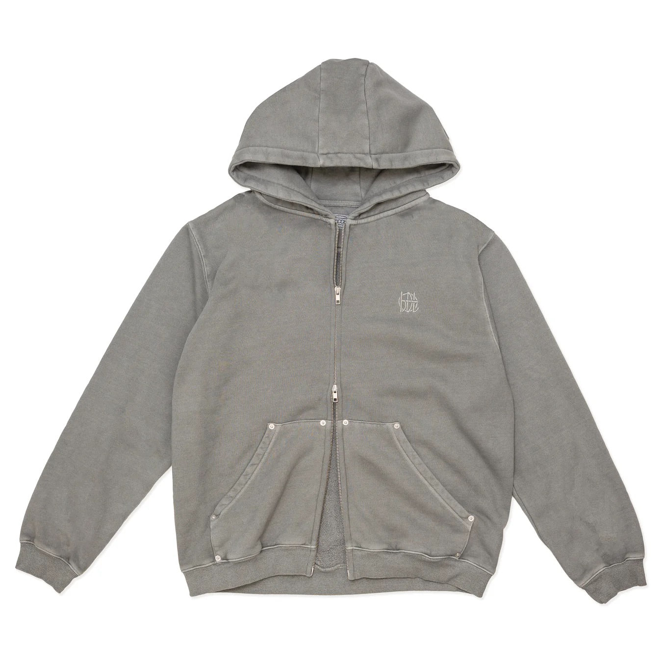 Monogram Zip Hood