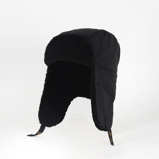 Morar Wax Trapper Hat - Black