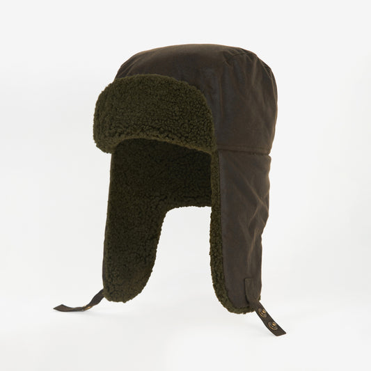 Morar Wax Trapper Hat - Olive